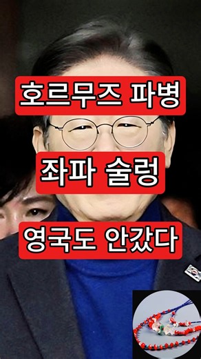 호르무즈 파병, 좌파 술렁. 푸들 영국도 안갔다