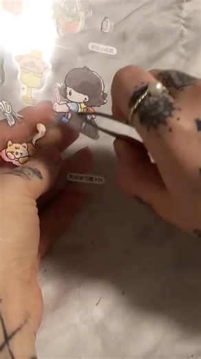 ASMR sticker therapy