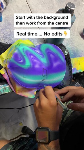 Custom Airbrushed Snapback for Kaydence