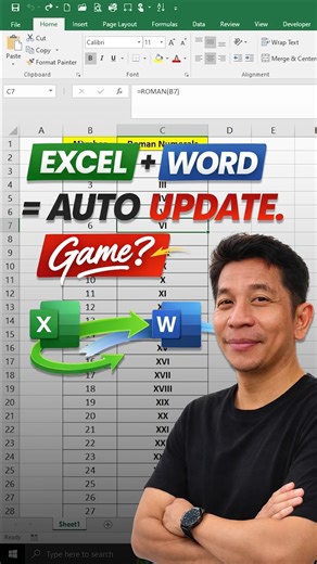 Quick Excel to Word Auto Update Tutorial (No More Copy-Paste!) ⚡ Easy 30-Seconds Trick #ExcelTips #MicrosoftWord #OfficeProductivity | DieT