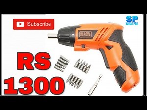 Black & Decker KC4815-IN Screwdriver With Bits KC4815-IN Screwdriver Bit Set||Black & Dacker||schrew