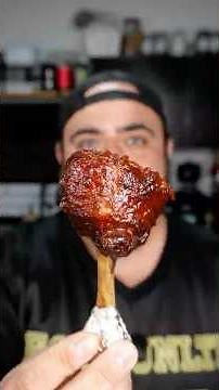 How to make crispy and juicy smoky BBQ Chicken Lollipops 🔥 #BecauseFoodies