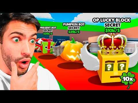 How Many LUCKY ROT SECRETS Can I Get with x10 SERVER LUCK? (ALL SECRET CODES)