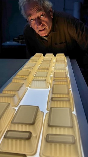 Irresistible & Sustainable The plastic French fry container, or ‘patatbakje,’ as it’s called in Dutch, is an unmistakable fast-food icon, featuring a compartment for chips and a smaller section for mayo. With the recent restrictions on plastic use in the Netherlands, I realised that this iconic object will soon disappear from circulation and, eventually, from our collective memory. To preserve its legacy, I began casting ‘patatbakjes’ in high-quality porcelain, transforming this disposable, ephe