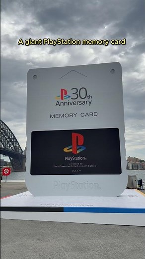 A massive PS1 memory card has landed in Sydney #PS1 #PS5