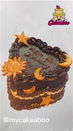 Celestial Birthday Cake | Sun Moon & Stars Cake