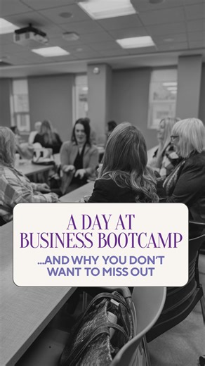 Kelowna Women in Business on Instagram: "What a day at KWIB Bootcamp is really like 👇 This isn’t a one size fits all kind of event. It’s a choose-your-own-growth day designed for women in business + professionals who want real value. ✨ Pick 3 workshops tailored to your goals 🤖 Join an AI panel during lunch ☕ Enjoy snacks + intentional breaks 🤝 Network with like-minded women 💜 Explore vendor tables from women-owned businesses You’ll learn, connect, ask questions, and leave with clarity in the