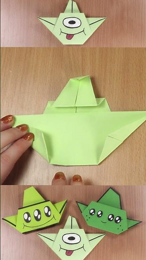 How To Make Origami Alien 👽 Paper Alien UFO 🛸 Easy Tutorial by Origamiso Short #origami #origamilove