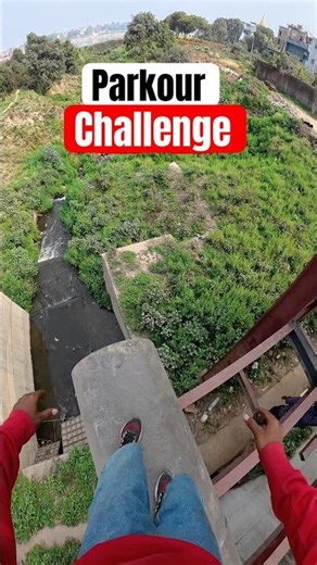 20 seconds parkour challenge #parkour #challenge #pov #shorts