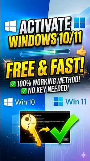 How to activate windows 10/11 for free 👍