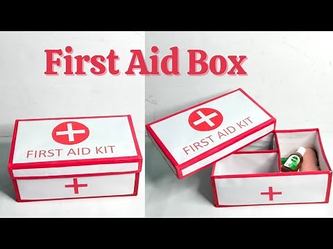 First Aid Box/first aid box/First Aid Box from shoe Box/First Aid Box School Project/First Aid Kit