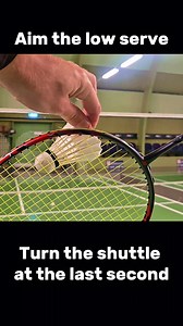 702K views · 3K reactions | Badminton low serve from the backhand...