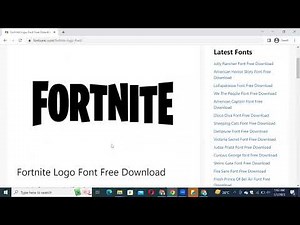 How to Download and Install Fortnite Font Free Download Free Download in Adobe Photoshop