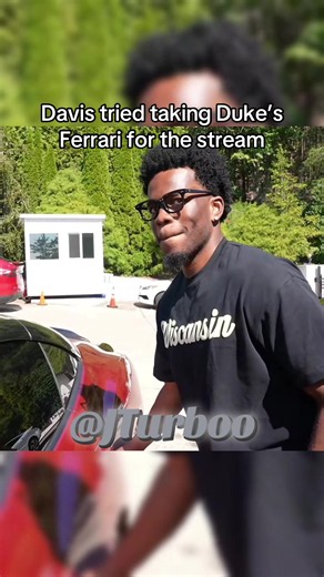 Davis tried taking Duke’s Ferrari for the stream @Davis @Duke Dennis #fyp #imdavisssyt #dukedennis #trending #jturboo
