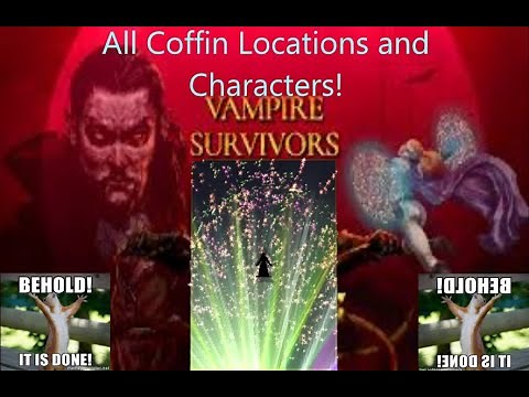 Vampire Survivors - How To Unlock All Four Coffin - Locations and New Characters!