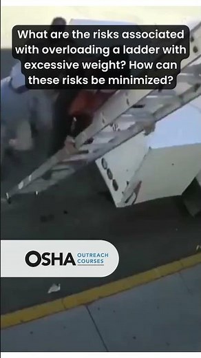 Ladder Overloading Risk | Ladder Safety Fail #laddersafety #ladder #workersafety