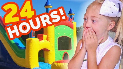 Family Spends 24 Hours in Backyard Bounce House