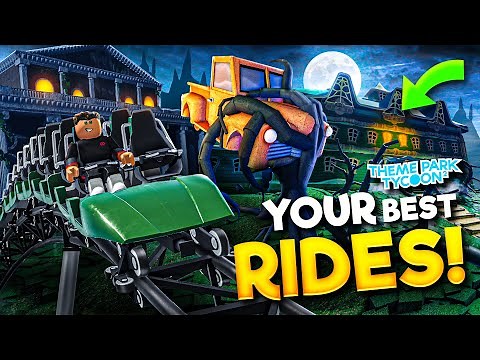 Top 10 BEST RIDES From the Halloween Build Battle! - Theme Park Tycoon 2