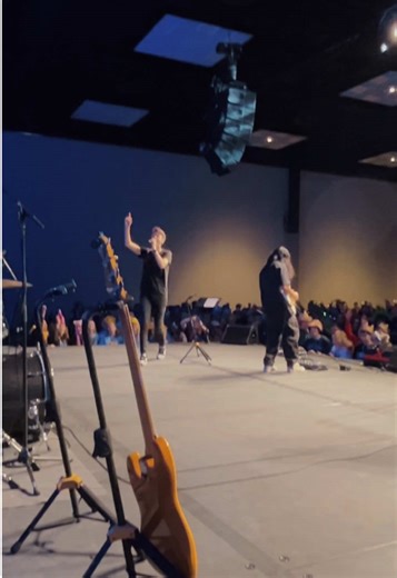 Singer Gets Lost in Crowd During Live Performance