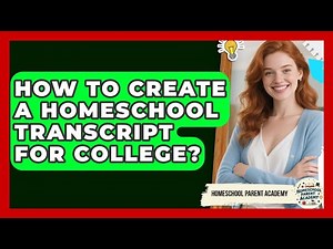 How To Create A Homeschool Transcript For College? - Homeschool Parent Academy