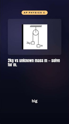 Solve For The Unknown Mass — The Atwood Machine Trick