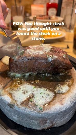 The Hideout Steakhouse & BBQ Casa Grande AZ on Instagram: "Home of the steak on a stone. It’s where your last bite is as hot as the first. 🔥 Breakfast 8 am-12 pm Lunch & dinner 11 am-9 pm 1269 N Promenade Pkwy📍 Suite 121 Casa Grande, AZ 85194 #hideoutsteakhouse #steakonastone #casagrandeaz #arizonaeats #butterandgarlic"