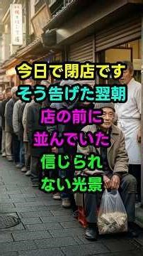 ホームレスに10年間弁当を渡し続けた定食屋、閉店の日に起きた奇跡