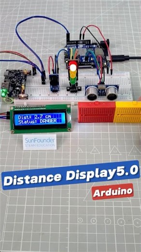 Distance Too Close? This Arduino Knows Instantly! 📏⚠#arduino #arduinoproject