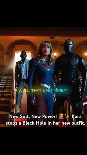 New Suit, New Power! 🦸‍♀️✨ Kara stops a Black Hole in her new outfit.#supergirl #shorts