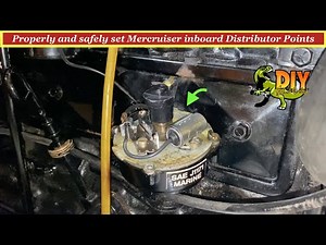 How to set Mercruiser 3.0L inboard distributor point gap