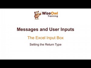 Excel VBA Online Course - 5.4.2 Setting the Return Type