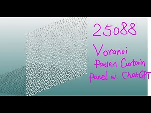 25088 - Voronoi Pattern Curtain Panel finish using ChatGPT