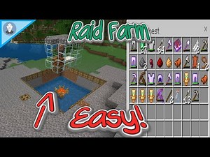 The Easiest Raid Farm For Bedrock Minecraft 1.18!