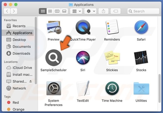 SampleScheduler Adware (Mac)