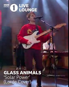 Can't stop listening to Glass Animals' Live Lounge cover of Lorde's 'Solar Power' ☀️ Hear it in full on BBC Sounds 🎧 https://bbc.in/3d322vb | BBC Radio 1