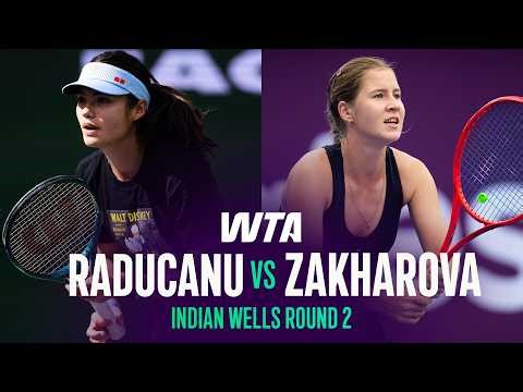 Emma Raducanu vs. Anastasia Zakharova | 2026 Indian Wells Round 2 | WTA Match Highlights