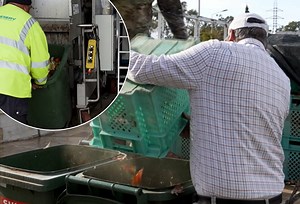 Waste being turned into free compost for farmers
