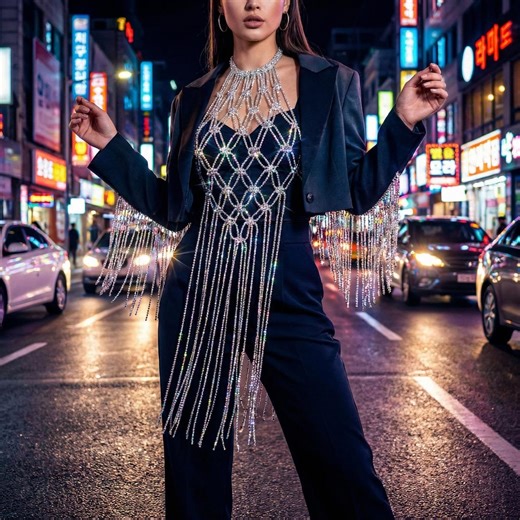 Crystal Rhinestone Halter Top With Fringe, Sparkly Body Jewelry - Etsy