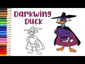 How to draw Darkwing Duck | DuckTales | || Easy Step By Step Drawing Tutorial