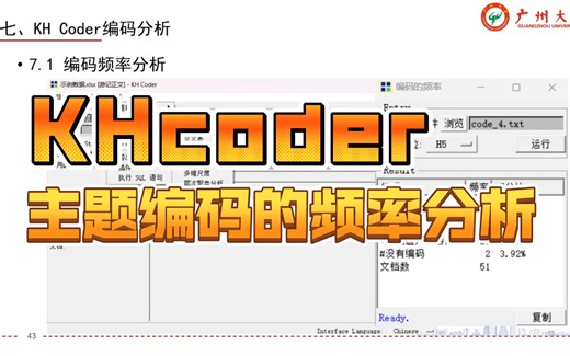 16. KHcoder主题编码的频率分析