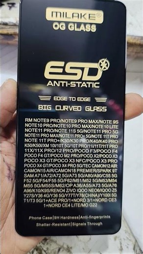 mi note 10 pro Max glass use multiple mobails