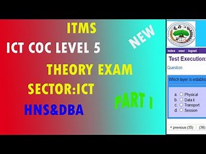 ICT COC Level 5 ITMS Level V_HNS_DBA_አዲሱ የ IT ደረጃ 5 ፈተና ጥያቄ ITMS Level V Part 1
