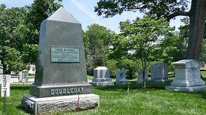 Abner Doubleday's grave marker at Arlington Cemetery 4K