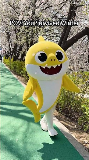POV: You survived winter❄️ #babyshark #shorts