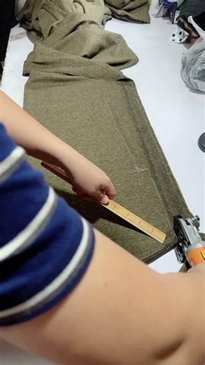 Fabric Cutting ✂️✂️ process #diy #cuttingskills #powertools #fashion #cuttingtools #shortsfeed