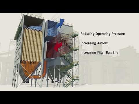 Cement - Reverse air baghouse optimization with GORE® LOW DRAG™ Filter Bags