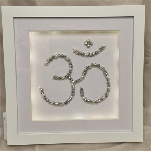 Handmade Aum Om Light Shadow Box • Spiritual Wall Art • LED Glow Frame - Etsy