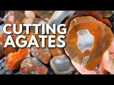 Cutting UNREAL Agates w/ My Lapidary Saw | A Look Inside Legendary Lake Superior Rocks
