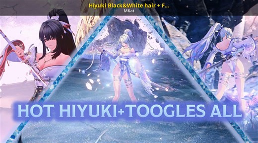 Hiyuki Black&White hair   Full toggles 1.4 Mod for Wuthering Waves | WuWa Mods