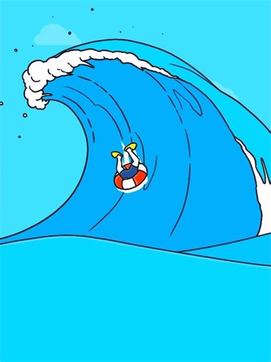 Somebody help the boy 😱 escape from the water wave #shorts #ytshorts #gaming #viralshorts